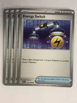 Pokemon TCG Scarlet & Violet 4x Playset Energy Switch 173/198 Near Mint - Image 1