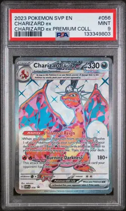 2023 POKEMON SVP EN-SV BLACK STAR PROMO #056 CHARIZARD EX PSA 9 - Image 1