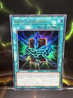 Deck Lockdown DUOV-EN090 Ultra Rare 1st Edition VLP/NM (slot#8) - Image 1