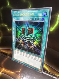 Deck Lockdown DUOV-EN090 Ultra Rare 1st Edition VLP/NM (slot#8) - Image 3