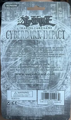 Yugioh Cyberdark Impact 1st Edition Blister Pack Factory Sealed - Image 2