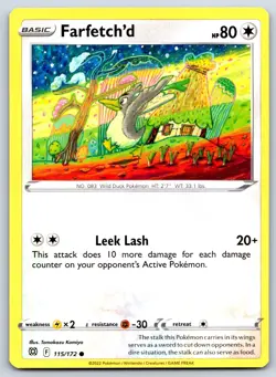 Farfetch'd - Brilliant Stars 115/172 Tomokazu Komiya Pokemon 151 Card NM - Image 1