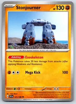 Stonjourner - Scarlet Violet 121/198 Yuka Morii Pokemon Card NM - Image 1