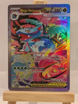 Custom Fan Art Mega Venusaur EX High Quality Custom Card Foil Finish Full Art - Image 1