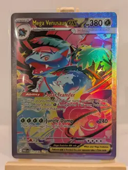 Custom Fan Art Mega Venusaur EX High Quality Custom Card Foil Finish Full Art - Image 2