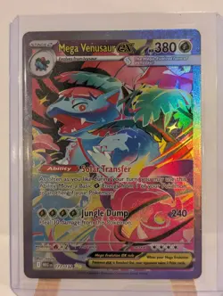 Custom Fan Art Mega Venusaur EX High Quality Custom Card Foil Finish Full Art - Image 3