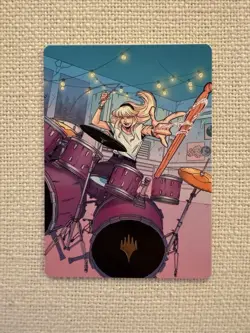 MTG Gwen Stacy Art Card 34/54 (Gold Stamped) Marvel's Spider-Man NM - Image 1