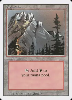 10x Mountain Basic Land (Random art versions) - MP - Revised Edition mtg - Image 1