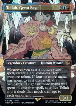 Tellah, Great Sage FOIL BORDERLESS Final Fantasy Magic MTG NM - Image 1