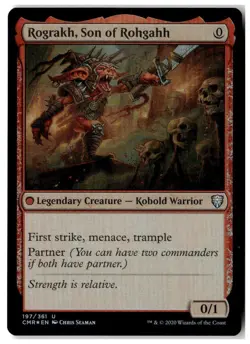 MTG Foil Rograkh, Son of Rohgahh - Commander Legends Lightly Played English - Image 1