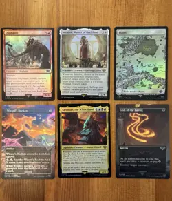 MTG LotR NM Foil Cards Lot, Mythic, Prerelease Promo, Borderless, Lord Rings - Image 1