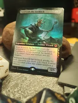 MTG Acererak the Archlich - Borderless foil art - AFR #372 - Image 2