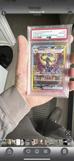 Pokemon 2025 Prismatic Evolutions #161 Umbreon EX, SAR, PSA 10, - Image 1