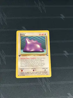 Pokemon TCG Fossil Ditto 18/62 1st Edition Non-Holo Rare - Image 1