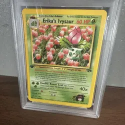 Erika's Ivysaur 1st Edition 2000 Pokemon Gym Challenge PSA 10 Gem Mint - Image 3