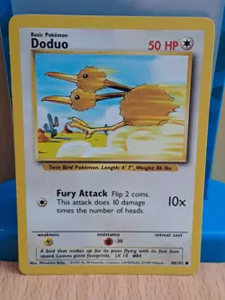 Pokemon Trading Card Game TCG Doduo Base Set Regular 48/102 1999 - Image 1