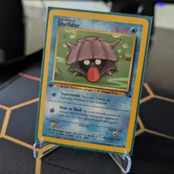 Pokemon TCG Shellder 54/62 Common Card Fossil 1st Ed LP - Image 1