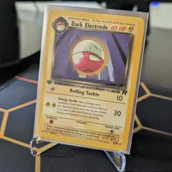 Pokemon TCG Dark Electrode 34/82 Uncommon Card Team Rocket 1st Ed LP - Image 1