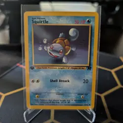 Pokemon TCG Squirtle 68/82 Common Card Team Rocket 1st Ed LP - Image 1