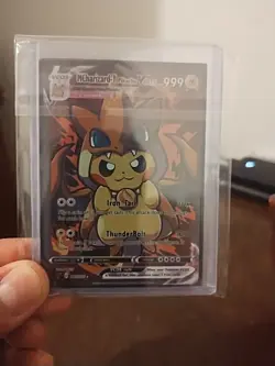 Pokemon Pikachu Cosplay Mega Charizard Y Custom Fan Art Card - Image 1