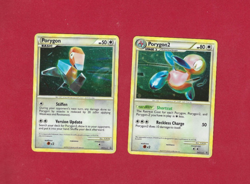 PORYGON & PORYGON2 #HGSS 22 & 23--BLACK STAR PROMO HOLO POKEMON CARDS - Image 1