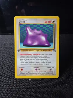 Pokemon TCG Fossil Ditto 18/62 1st Edition Non-Holo Rare - Image 1