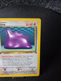 Pokemon TCG Fossil Ditto 18/62 1st Edition Non-Holo Rare - Image 2