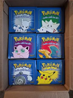 1999 Burger King POKEMON 23k Gold Cards Complete SEALED Set Of 6 BLUE 1ST SERIES - Image 1