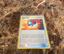 Great Ball #52/73 Champion's Path Pokemon Reverse Holo Common TCG Card MINT - Image 1