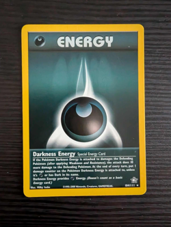 Darkness Energy Pokemon Card 104/111 Neo Genesis Unlimited Rare Vintage --NM - Image 1