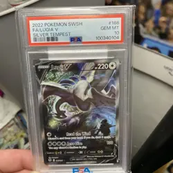 2022 Pokemon Sword and Shield Full Alt Art Lugia V Silver Tempest PSA 10 - Image 1