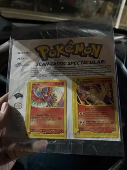 Pokemon SEALED Promo Ho-oh Rapidash Black Star Scan-Tastic e-Reader Series - Image 1
