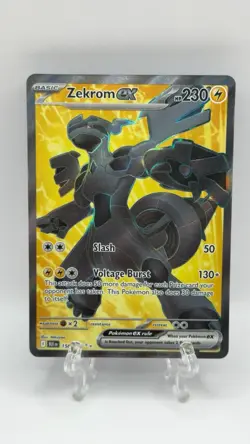 Pokemon TCG Black Bolt - Zekrom ex - Full Art Holo Secret Rare - 158/086 - NM - Image 1