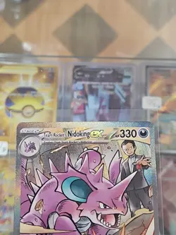 2025 Pokemon Scarlet & Violet Destined Rivals Team Rocket's Nidoking ex #233/182 - Image 2