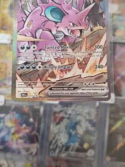 2025 Pokemon Scarlet & Violet Destined Rivals Team Rocket's Nidoking ex #233/182 - Image 3