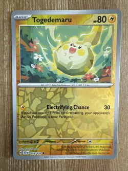 Togedemaru 054/142 Stellar Crown Reverse Holo Pokemon Card NM - Image 1
