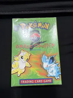 Pokemon TCG Grass Chopper Base Set 2 Theme Deck SEALED Wizards of The Coast 1999 - Image 1