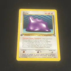 Ditto 1st Edition 18/62 - Fossil Set 1999 Pokemon TCG Non Holo NM Near Mint Rare - Image 1