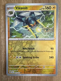 Vikavolt 053/142 Reverse Holo Pokemon TCG: Stellar Crown Near Mint (NM) - Image 1