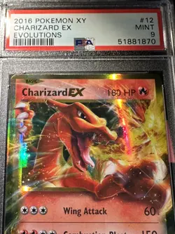 2016 Pokemon XY Charizard EX 12/108 Evolutions MT PSA 9 - Image 2