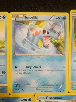 X10 Totodile Croconaw Feraligatr evolution pokemon cards mixed set collection ?? - Image 3