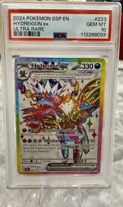 2024 POKEMON SSP EN - HYDREIGON ex - ULTRA RARE - PSA 10!! Gem Mint 💎 - Image 1