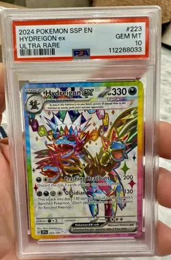 2024 POKEMON SSP EN - HYDREIGON ex - ULTRA RARE - PSA 10!! Gem Mint 💎 - Image 2