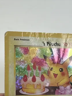 Pikachu Birthday Black Star Promo Card # 24 Holo Vintage Pokemon Card - Image 3