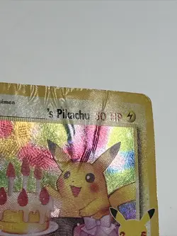 Pikachu Birthday Black Star Promo Card # 24 Holo Vintage Pokemon Card - Image 4