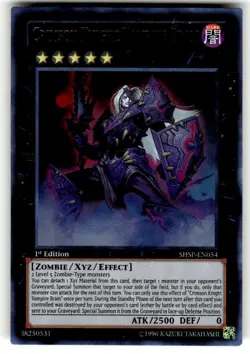 Yugioh Crimson Knight Vampire Bram SHSP-EN054 Ultra Rare NM - Image 1
