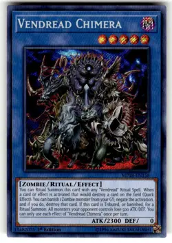Yu-Gi-Oh! - Vendread Chimera (MP18-EN158) - 2018 Mega-Tins - Secret Rare - NM - Image 1