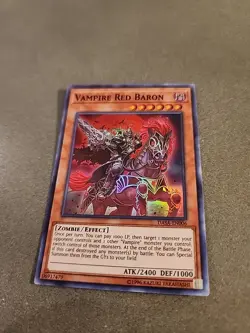 Yugioh! - DASA-EN006 - VAMPIRE RED BARON Super Rare holo - NM yb11 - Image 1