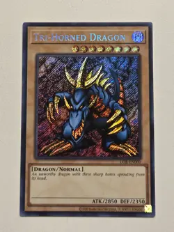 Tri-Horned Dragon LOB-EN000 Legend of Blue-Eyes White Dragon Yugioh Unlimited NM - Image 1