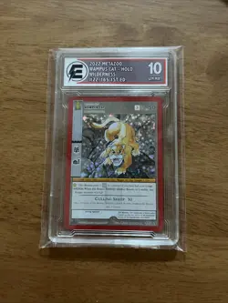 MetaZoo WAMPUS CAT 22/165 Holo Gold Wilderness 1st Edition Electric Card Grading - Image 1